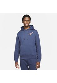 Felpa in fleece con cappuccio Nike Sportswear - Uomo - Blu