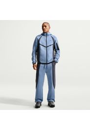 Pantaloni in fleece a blocchi di colore con orlo aperto Nike Tech – Uomo - Blu
