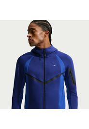 Giacca Windrunner in fleece a blocchi di colore con zip a tutta lunghezza e Nike Tech – Uomo - Blu
