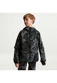 Maglia con zip a tutta lunghezza Nike Tech Woven – Ragazzo - Nero