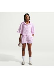 Shorts loose fit a righe a vita media Nike Chill Poplin – Donna - Viola