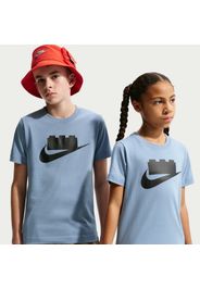 T-shirt con logo Collezione Nike x LEGO® – Ragazzo/a - Blu