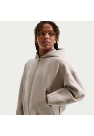 Felpa in maglia con cappuccio e zip a tutta lunghezza Nike MAVN Therma-FIT – Bambina/Ragazza - Marrone