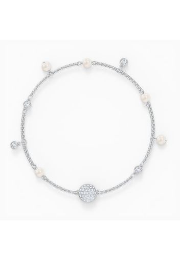 Strand Swarovski Remix Collection Delicate Pearl, bianco, placcato rodio