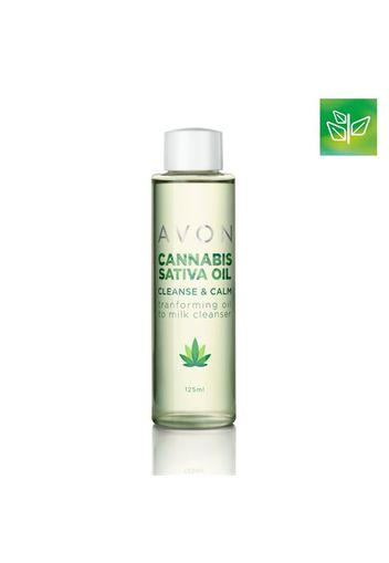 Avon Olio/latte detergente Cleanse & Calm all&#39;Olio di Canapa Sativa