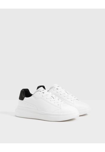 Bershka Sneakers Tallone Riflettente Uomo Uomo 43 Bianco