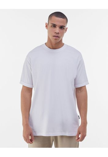 Bershka Maglietta Long Fit Uomo S Bianco