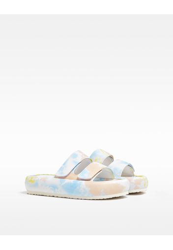 Bershka Sandali Con Plateau Tie-Dye Donna 37 Multicolore