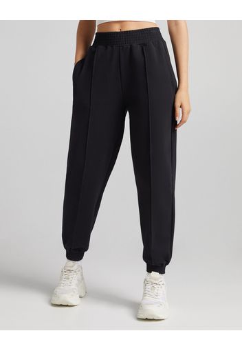 Bershka Pantaloni Jogger In Felpa Vita Boxing Donna S Nero