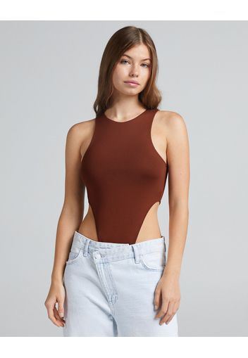 Bershka Body Halter Donna Xl Marrone