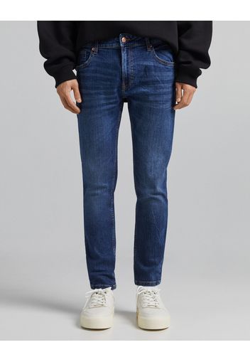 Bershka Jeans Skinny Uomo 40 (Eu 34) Azzurro