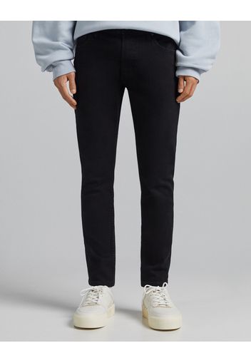 Bershka Jeans Skinny Uomo 40 (Eu 34) Nero