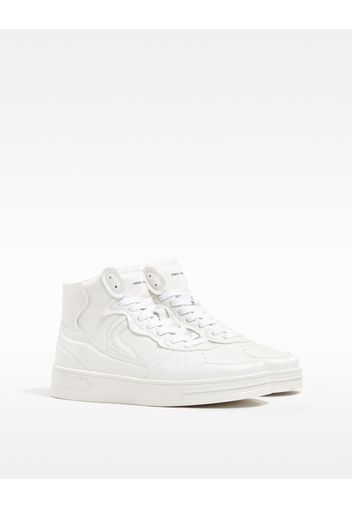 Bershka Sneakers A Stivaletto Da Uomo Uomo 43 Bianco