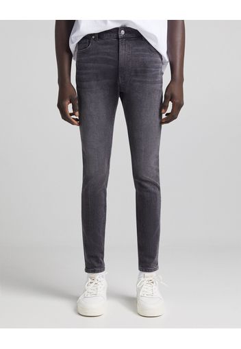 Bershka Jeans Super Skinny Uomo 54 (Eu 48) Grigio