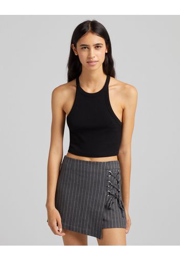 Bershka Skort Accessorio Donna L Grigio