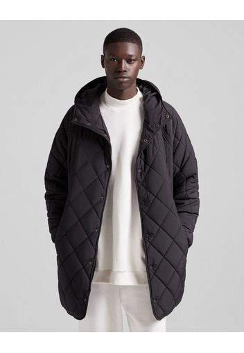 Bershka Parka Imbottito Leggero Uomo M Nero