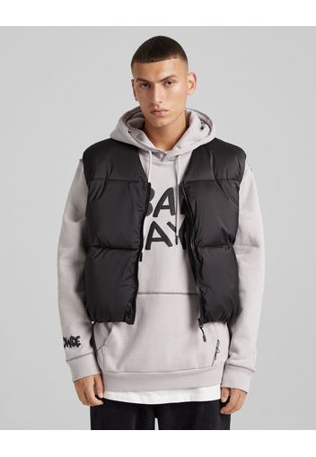 Bershka Gilet Cropped Uomo S Nero