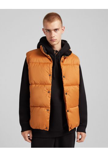 Bershka Gilet Imbottito Uomo Xl Camel