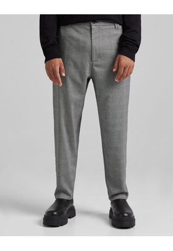 Bershka Pantaloni Semi-Jogger Loose Tailored Fit Uomo M Grigio