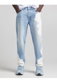 Bershka Jeans Straight Vintage Uomo 40 (Eu 34) Azzurro Chiaro