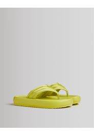 Bershka Sandali Imbottiti In Tessuto Con Plateau. Donna 36 Lime