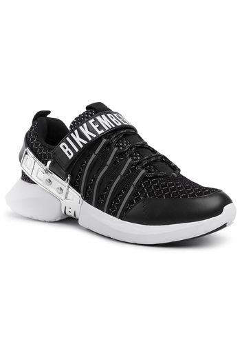 Sneakers BIKKEMBERGS - Low Top Lace Up B4BKM0044 Black/Silver