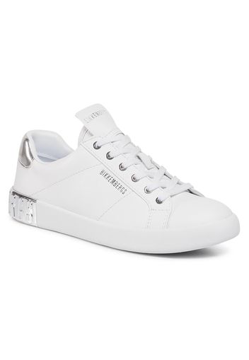 Sneakers BIKKEMBERGS - Low Top Lace Up B4BKW0134 White/Silver