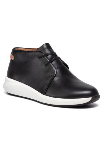 Sneakers CLARKS - Un Rio Mid 261452404 Black Leather