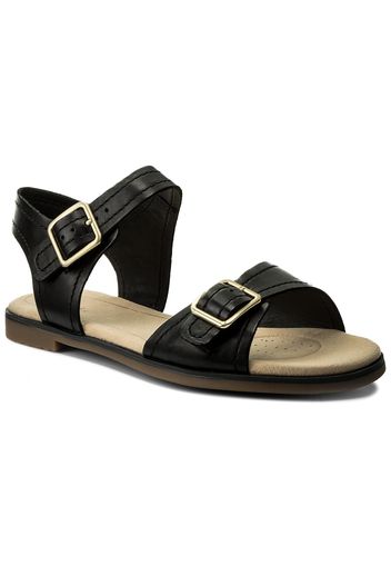 Sandali CLARKS - Bay Primrose 261319344 Black Leather