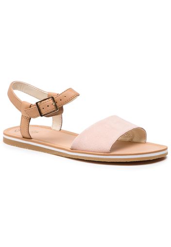 Sandali CLARKS - Skylark Pure Y 261423056 Pink Combi Lea