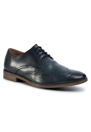 Scarpe basse CLARKS - Stanford Limit 261498407 Navy Leather