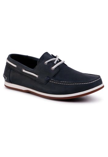 Mocassini CLARKS - Pickwell Sail 261502347 Navy Leather