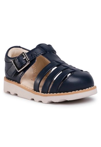 Sandali CLARKS - Crown Stem T 261405277 Navy Leather