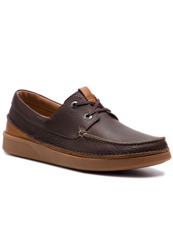 Scarpe basse CLARKS - Oakland Sun 261419627 Dark Brown Leather