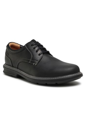 Scarpe basse CLARKS - Rendell Plain 261453467 Black Leather