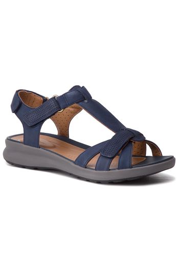 Sandali CLARKS - Un Adorn Vibe 261417214 Navy Nubuck