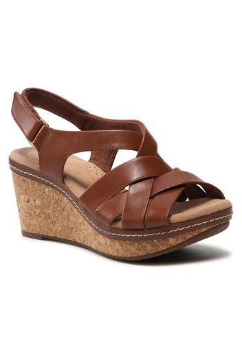 Sandali CLARKS - Annadel Rayna 261537184 Dark Tan Lea