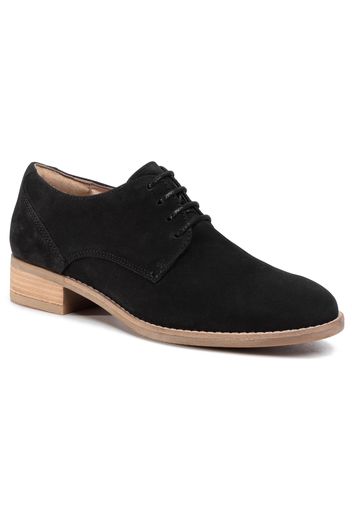 Scarpe basse CLARKS - Netley Bloom 261391934 Black Nubuck