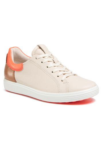 Sneakers ECCO - Soft 7 W 47009351899 Vanilla/Coral Neon/Lion