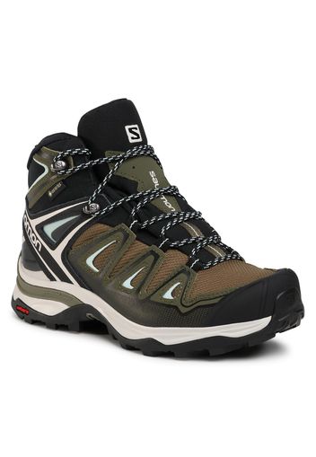 Scarpe da trekking SALOMON - X Ultra 3 Mid Gtx W GORE-TEX 412380 20 W0 Olive Night/Black/Icy Morn