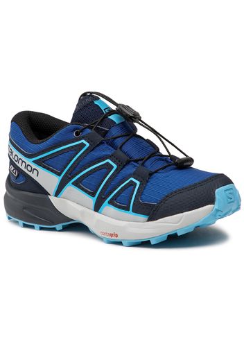 Scarpe da trekking SALOMON - Speedcross Cswp J 411251 09 M0 Surf The Web/Navy Blazer/Ethereal Blue