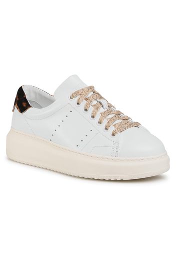 Sneakers STOKTON - Bubka-D-Fw Vitello Bianco/Pony Giaguaro