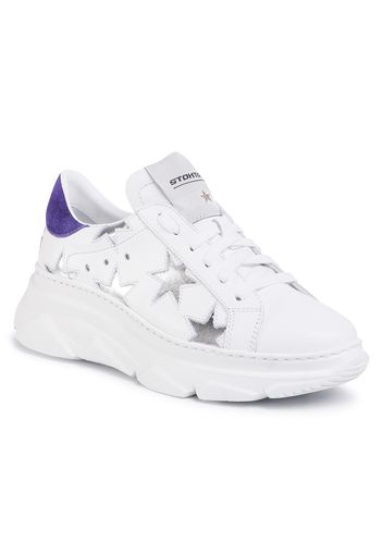 Sneakers STOKTON - 352-D-SS20-UP Vitello Bianco/Kansas Viola