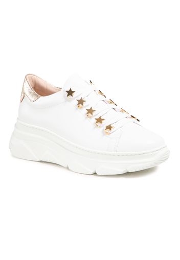 Sneakers STOKTON - 797-D-SS21 Vitello Bianco/Acc Oro