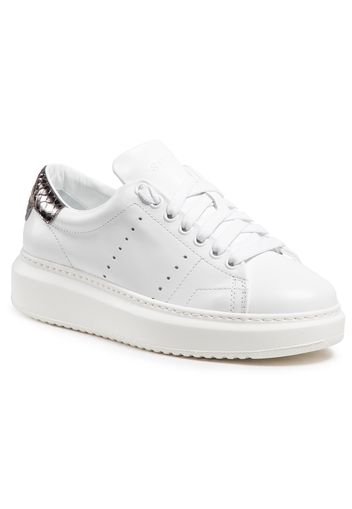 Sneakers STOKTON - Bubka-D-Ss21 Vitello Bianco/Birman Acciaio