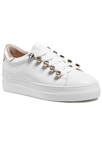 Sneakers STOKTON - 861-D Vitello Bianco/Acc Oro