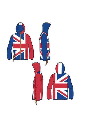 K-Way LE VRAI CLAUDE 3.0 UK FLAG K111FPW