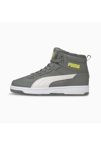 Scarpe da ginnastica con imbottitura in pelliccia sintetica Rebound Joy Youth, azul/Giallo/Bianco, Taglia 35.5 | PUMA