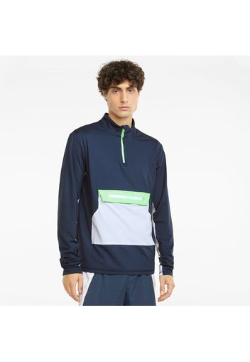 Maglia da running a maniche lunghe e mezza zip COOLADAPT uomo, Verde, Taglia Medio | PUMA