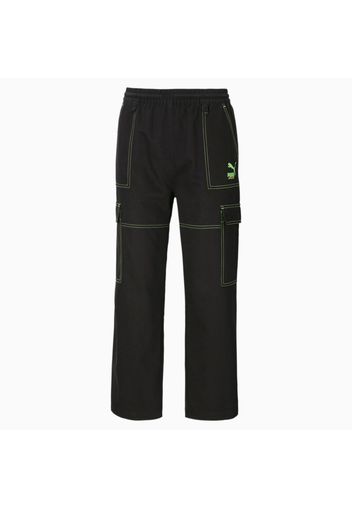 Pantaloni cargo PUMA x SANTA CRUZ donna, Verde, Taglia XL